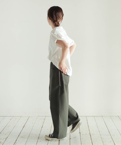 NOMBRE IMPAIR(ノンブルアンペール)の「コットンウェザー カーヴィーパンツ(その他パンツ・レディース・ブラック/カーキ/ベージュ・FREE)」の22枚目の写真