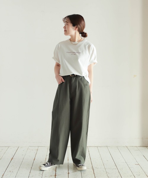 NOMBRE IMPAIR(ノンブルアンペール)の「コットンウェザー カーヴィーパンツ(その他パンツ・レディース・ブラック/カーキ/ベージュ・FREE)」の21枚目の写真