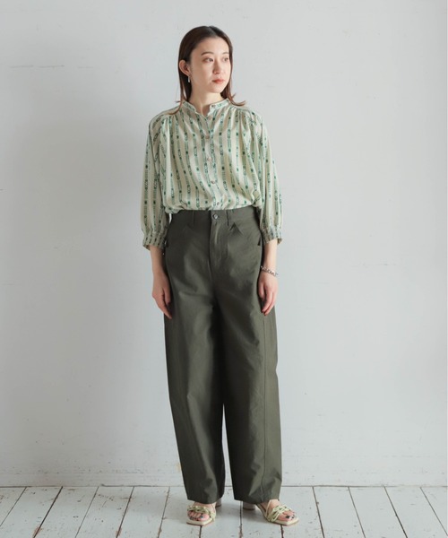 NOMBRE IMPAIR(ノンブルアンペール)の「コットンウェザー カーヴィーパンツ(その他パンツ・レディース・ブラック/カーキ/ベージュ・FREE)」の8枚目の写真