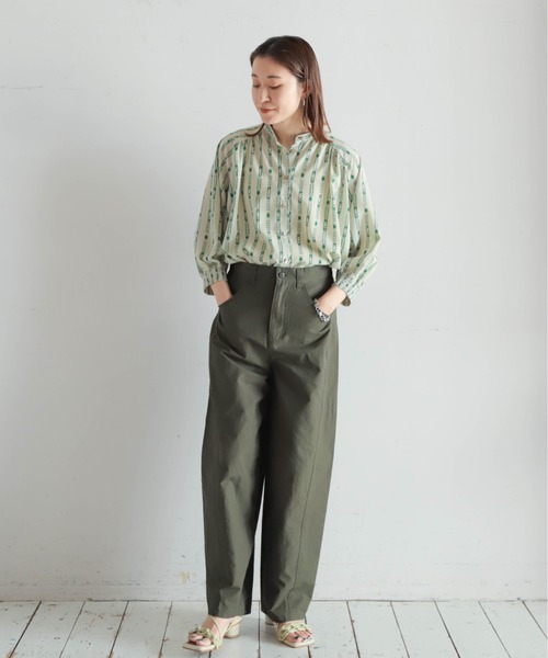 NOMBRE IMPAIR(ノンブルアンペール)の「コットンウェザー カーヴィーパンツ(その他パンツ・レディース・ブラック/カーキ/ベージュ・FREE)」の9枚目の写真