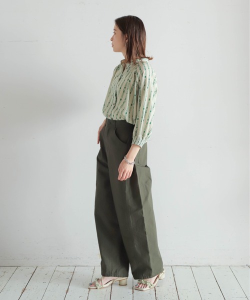NOMBRE IMPAIR(ノンブルアンペール)の「コットンウェザー カーヴィーパンツ(その他パンツ・レディース・ブラック/カーキ/ベージュ・FREE)」の7枚目の写真