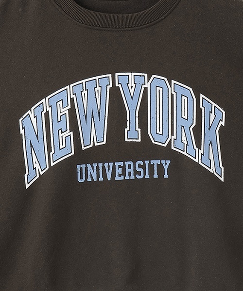 LOVETOXIC（ラブトキシック）の「【GOODPRICE】裏起毛カレッジプルオーバー（スウェット・キッズ・トップグレー/チャコール/グリーン/ピンク/オフホワイト・L/M/S）」の8枚目の写真