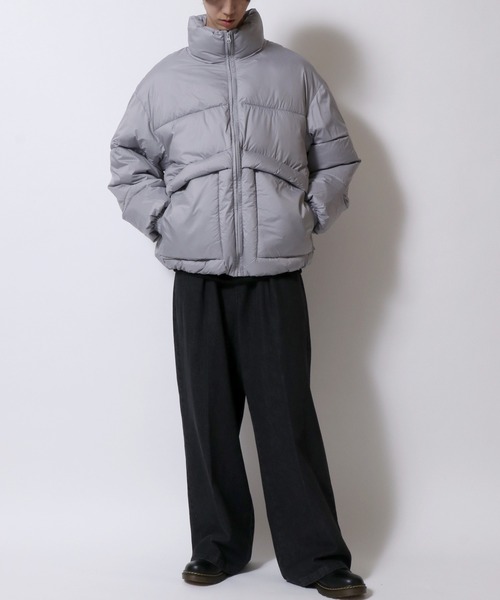 【セール】Volume Highneck Padded Jacket/別注 ボリュームハイネック 中綿ジャケット パファージャケット パデッドジャケット ファイバーダウンジャケット レディース メンズ（ダウンジャケット/コート）｜SITRY（シトリー）