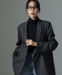 ストレッチサージダブルジャケット（セットアップ可）