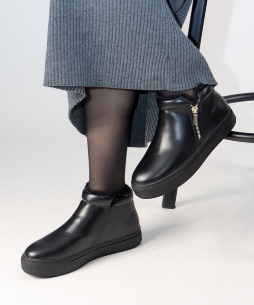 LibertyDoll（リバティードール）の「LIBERTYDOLL サイドジップボアスニーカー(3210)（スニーカー・レディース・ベージュ/ブラック系その他/ブラック・36/40/38）」の11枚目の写真