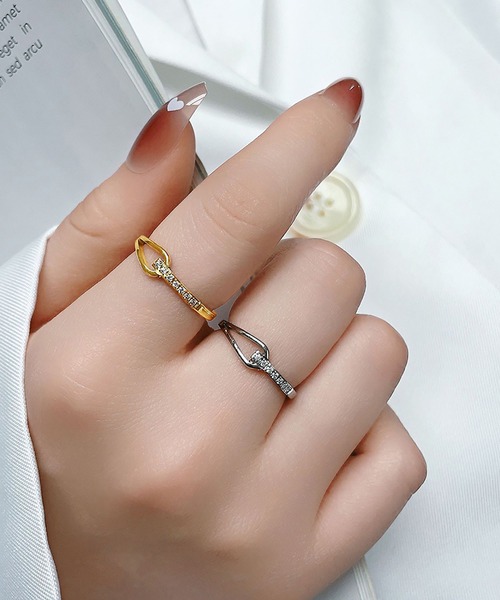 ABBEY MARKET（アビーマーケット）の「金属アレルギー対応 サージカルステンレス ニッケルフリー シンプルリング ステンレスリング K18GP 18金コーティング キュービックジルコニア（リング・レディース・シルバー/ゴールド・9号/11号/14号/16号/18号/21号）」の14枚目の写真