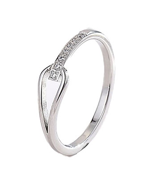 ABBEY MARKET（アビーマーケット）の「金属アレルギー対応 サージカルステンレス ニッケルフリー シンプルリング ステンレスリング K18GP 18金コーティング キュービックジルコニア（リング・レディース・シルバー/ゴールド・9号/11号/14号/16号/18号/21号）」の9枚目の写真