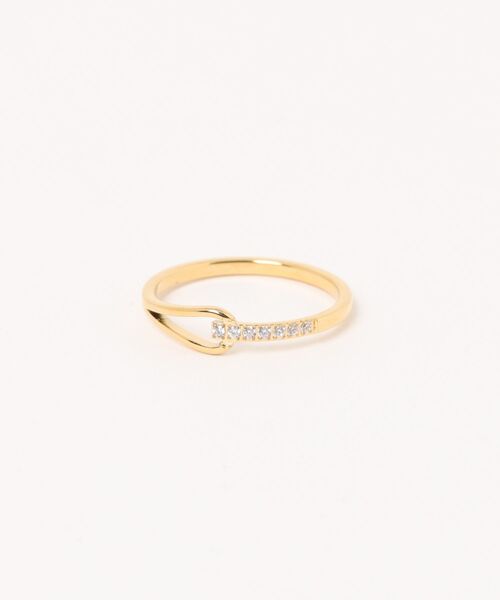 ABBEY MARKET（アビーマーケット）の「金属アレルギー対応 サージカルステンレス ニッケルフリー シンプルリング ステンレスリング K18GP 18金コーティング キュービックジルコニア（リング・レディース・シルバー/ゴールド・9号/11号/14号/16号/18号/21号）」の16枚目の写真