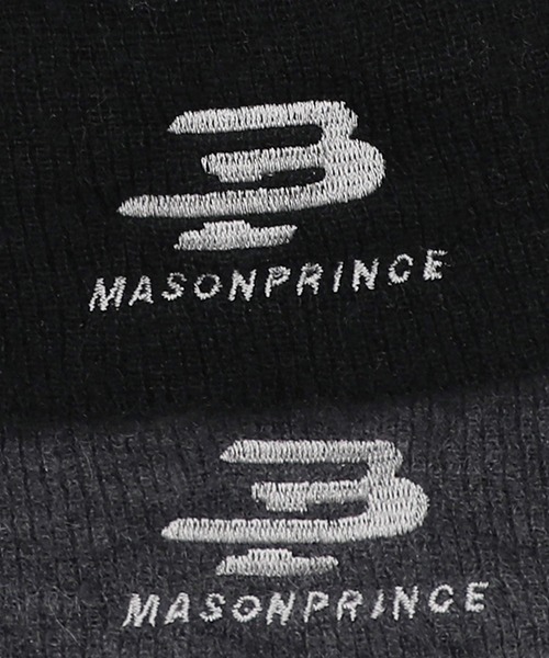 MASONPRINCE（メイソンプリンス）の「バイカラー レイヤードニットキャップ MZ2134【MASONPRINCE】（ニットキャップ/ビーニー・メンズ・ブラック・FREE）」の9枚目の写真