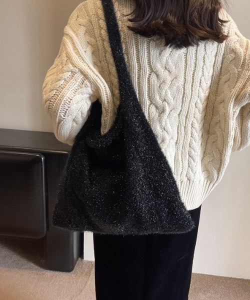 L LABEL(エルラベル)の「ラメシャギートートバッグ(トートバッグ・レディース・ピンク/ゴールド/ブラック/シルバー・FREE)」の20枚目の写真