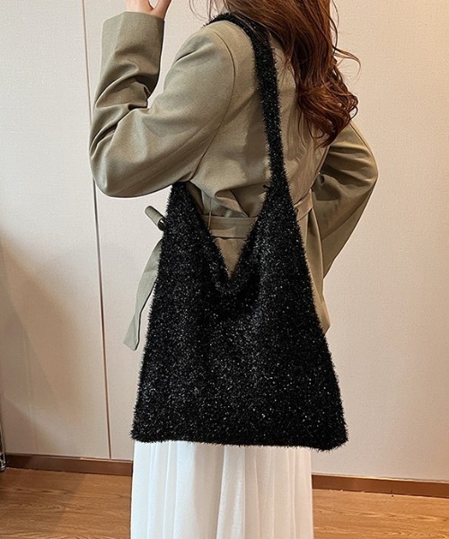 L LABEL(エルラベル)の「ラメシャギートートバッグ(トートバッグ・レディース・ピンク/ゴールド/ブラック/シルバー・FREE)」の17枚目の写真
