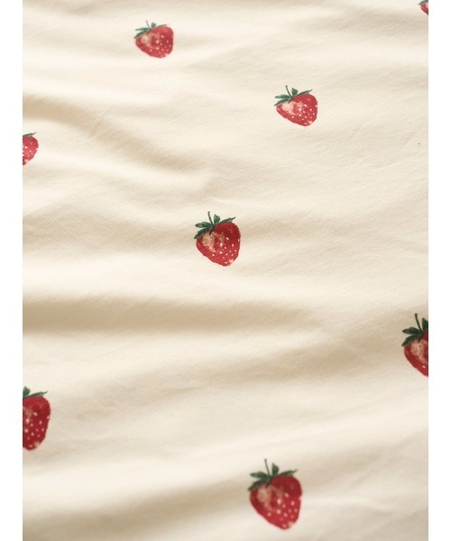 gelato pique Sleep（ジェラートピケスリープ）の「【Sleep】ストロベリー柄2点セット（シングル）（寝具・レディース・アイボリー/ピンク・SMALL）」の9枚目の写真