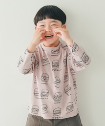nicohrat/ニコフラート いろいろバーガーロングTシャツ