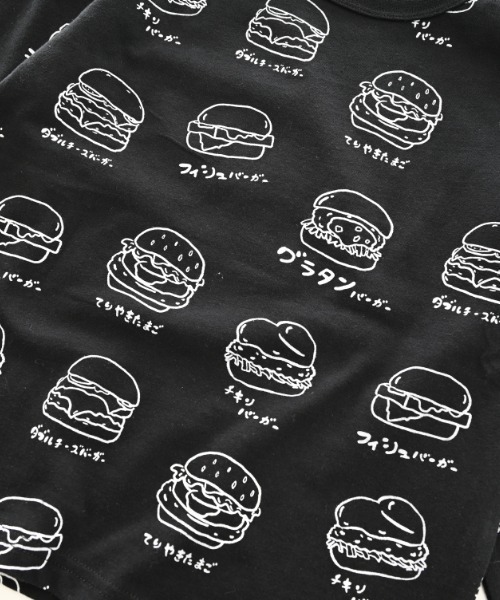 nicohrat(ニコフラート)の「nicohrat/ニコフラート いろいろバーガーロングTシャツ(Tシャツ/カットソー・キッズ・ラベンダー/ベージュ系その他6/ブラック・110cm/100cm/120cm/130cm/140cm/90cm)」の19枚目の写真