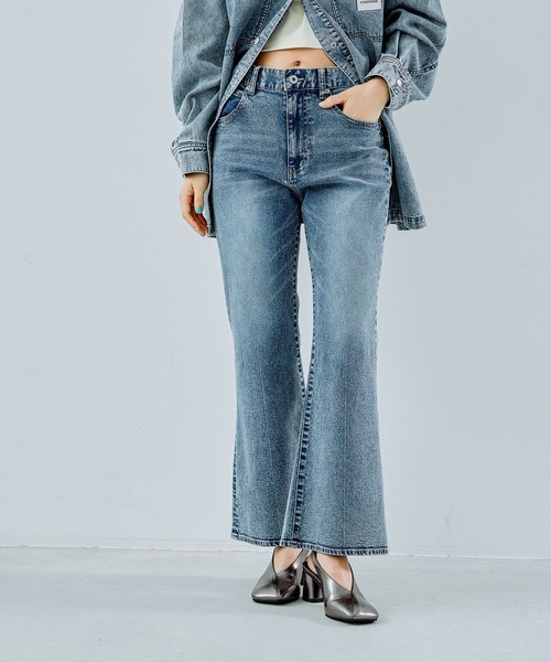 LEPSIM（レプシィム）の「タイトフレアデニムパンツ 286831（デニム