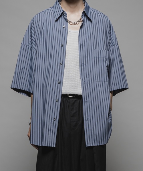 Casper John シャツ See-through jacquard over shirts