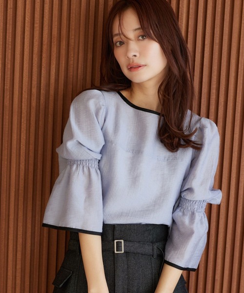 Maybe Wang バイカラー 長袖 ブラウス UNITED ARROWS ブラウス シャツ バイカラー パイピング