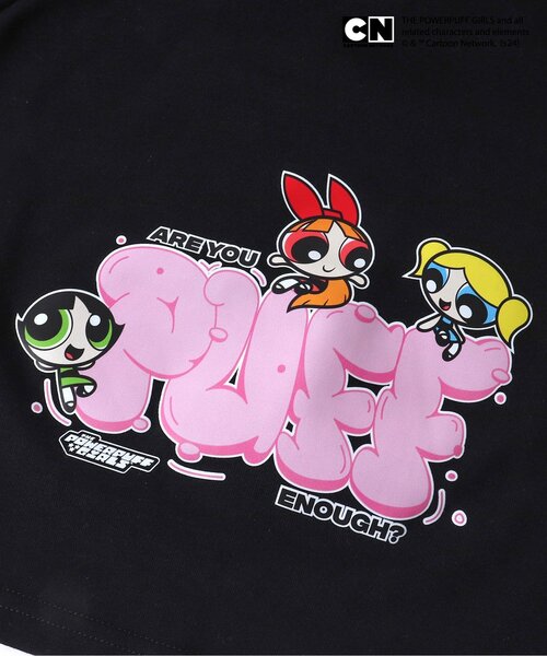 パワパフガールズ Powerpuff girls プリントフーディ パーカー X-girl エックスガール パワーパフガールズ コラボ スウェット