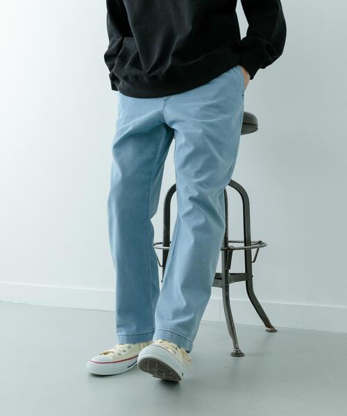 ITEMS URBANRESEARCH（アイテムズ アーバンリサーチ）の「クールタッチ デニムイージーパンツ（その他パンツ・メンズ・ブラック/インディゴブルー/ブルー系その他・MEDIUM/LARGE）」の3枚目の写真