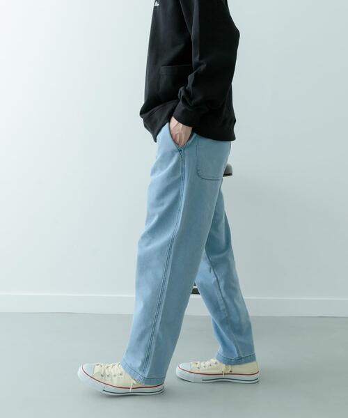 ITEMS URBANRESEARCH（アイテムズ アーバンリサーチ）の「クールタッチ デニムイージーパンツ（その他パンツ・メンズ・ブラック/インディゴブルー/ブルー系その他・MEDIUM/LARGE）」の6枚目の写真