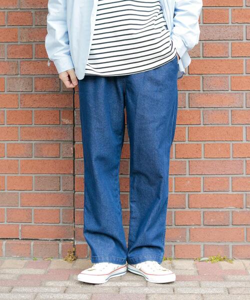 ITEMS URBANRESEARCH（アイテムズ アーバンリサーチ）の「クールタッチ デニムイージーパンツ（その他パンツ・メンズ・ブラック/インディゴブルー/ブルー系その他・MEDIUM/LARGE）」の10枚目の写真