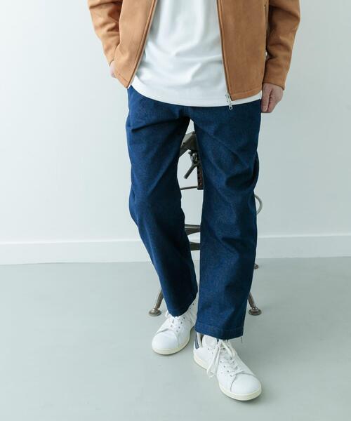 ITEMS URBANRESEARCH（アイテムズ アーバンリサーチ）の「クールタッチ デニムイージーパンツ（その他パンツ・メンズ・ブラック/インディゴブルー/ブルー系その他・MEDIUM/LARGE）」の14枚目の写真