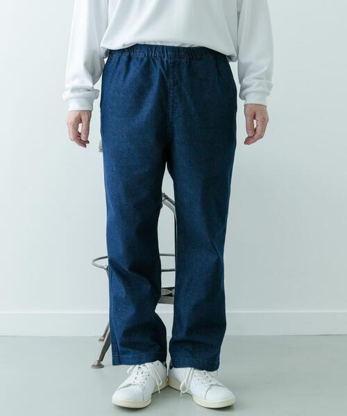 ITEMS URBANRESEARCH（アイテムズ アーバンリサーチ）の「クールタッチ デニムイージーパンツ（その他パンツ・メンズ・ブラック/インディゴブルー/ブルー系その他・MEDIUM/LARGE）」の18枚目の写真
