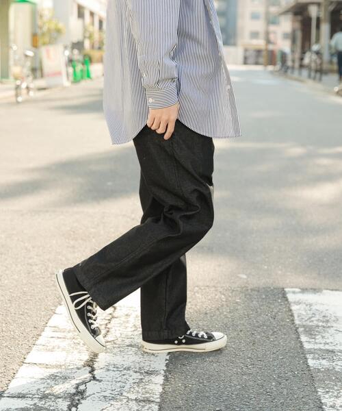 ITEMS URBANRESEARCH（アイテムズ アーバンリサーチ）の「クールタッチ デニムイージーパンツ（その他パンツ・メンズ・ブラック/インディゴブルー/ブルー系その他・MEDIUM/LARGE）」の21枚目の写真