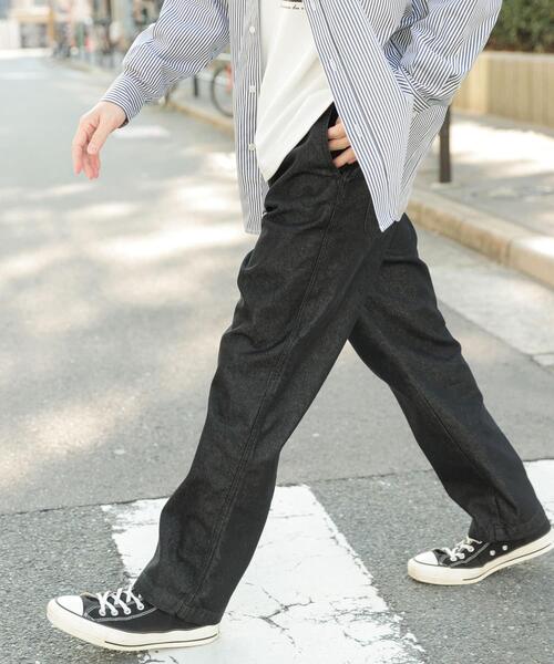 ITEMS URBANRESEARCH（アイテムズ アーバンリサーチ）の「クールタッチ デニムイージーパンツ（その他パンツ・メンズ・ブラック/インディゴブルー/ブルー系その他・MEDIUM/LARGE）」の22枚目の写真