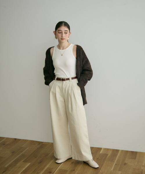 Crisp（クリスプ）の「【ZOZO限定】シャギーオーバーニットカーディガン（カーディガン/ボレロ・レディース・アイボリー/ブラウン/ベージュ/ダークグレー・FREE）」の17枚目の写真