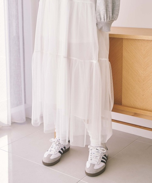 セール】ワンショルダンボールPO×チュールキャミOPSET