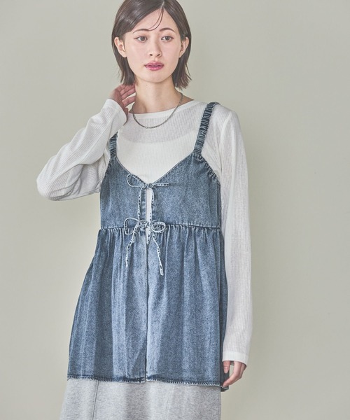 LAKOLE(ラコレ)の「シアーテレコ長袖T / 291829(Tシャツ/カットソー・レディース・イエロー/オフホワイト/ブラック/グレー・FREE)」の8枚目の写真