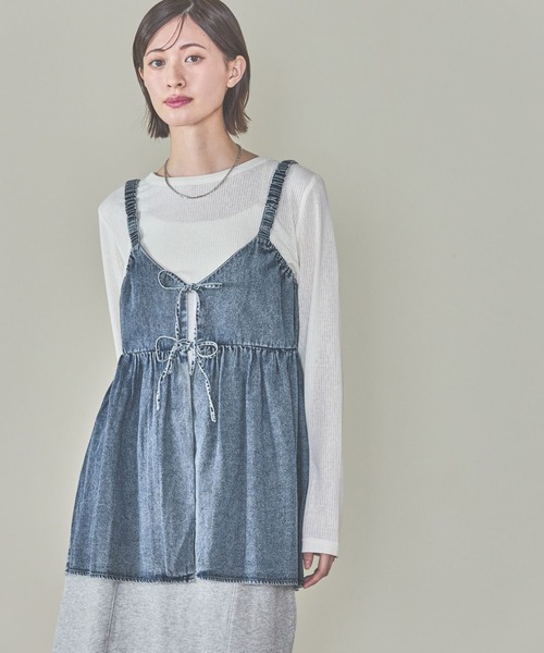 LAKOLE(ラコレ)の「シアーテレコ長袖T / 291829(Tシャツ/カットソー・レディース・イエロー/オフホワイト/ブラック/グレー・FREE)」の9枚目の写真