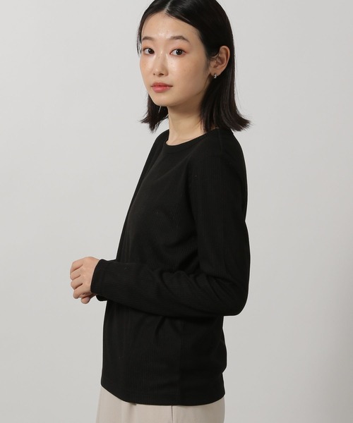 LAKOLE(ラコレ)の「シアーテレコ長袖T / 291829(Tシャツ/カットソー・レディース・イエロー/オフホワイト/ブラック/グレー・FREE)」の17枚目の写真