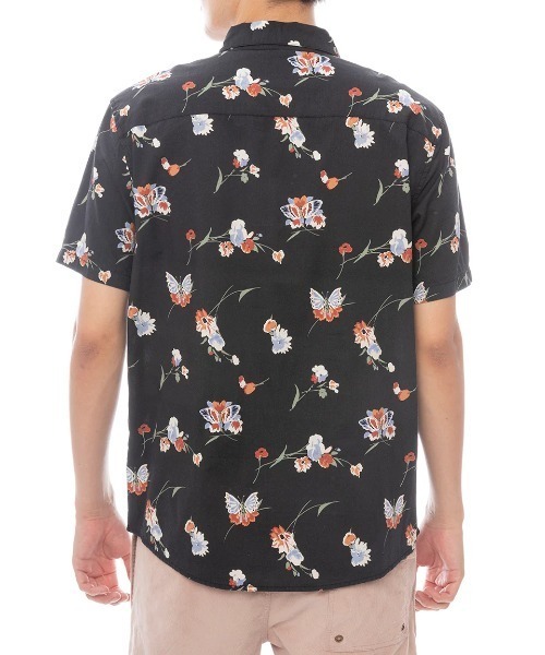 RVCA(ルーカ)の「RVCA メンズ MORNING GLORY SS 半袖シャツ 【2025年春夏モデル】ルーカ総柄半袖シャツ(シャツ/ブラウス・メンズ・ブルー系その他/ブラック系その他・X-LARGE/LARGE/MEDIUM/SMALL)」の6枚目の写真