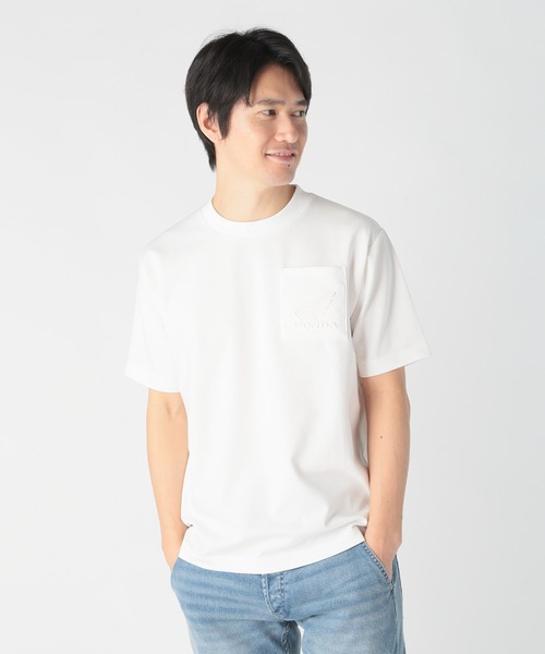 MEN'S BIGI（メンズビギ）の「【HONDA / ホンダ】別注 バイクエンブレムポケットTEE（Tシャツ/カットソー・メンズ・ネイビー/ホワイト・03/02）」の3枚目の写真