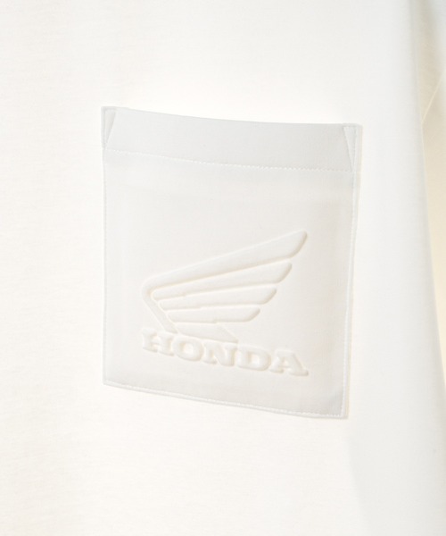 MEN'S BIGI（メンズビギ）の「【HONDA / ホンダ】別注 バイクエンブレムポケットTEE（Tシャツ/カットソー・メンズ・ネイビー/ホワイト・03/02）」の10枚目の写真