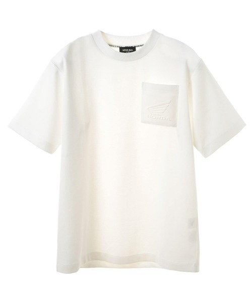 MEN'S BIGI（メンズビギ）の「【HONDA / ホンダ】別注 バイクエンブレムポケットTEE（Tシャツ/カットソー・メンズ・ネイビー/ホワイト・03/02）」の18枚目の写真
