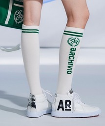 archivio（アルチビオ）の「<LADIES>エンブレム風ロゴハイソックス（ソックス/靴下）」