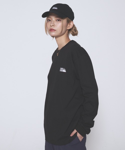 FIRST DOWN（ファーストダウン）の「ロングスリーブ Tシャツ コットンジャージ #1（Tシャツ/カットソー・メンズ・杢グレー/ホワイト/ブラック・XL/L/M）」の7枚目の写真