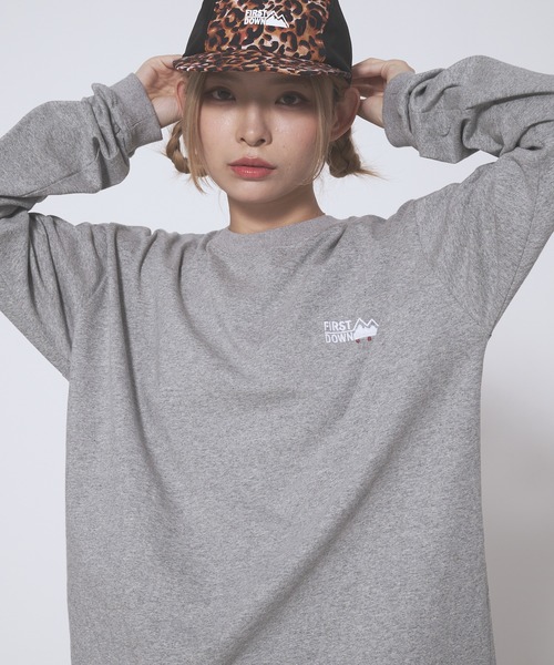 FIRST DOWN（ファーストダウン）の「ロングスリーブ Tシャツ コットンジャージ #1（Tシャツ/カットソー・メンズ・杢グレー/ホワイト/ブラック・XL/L/M）」の10枚目の写真