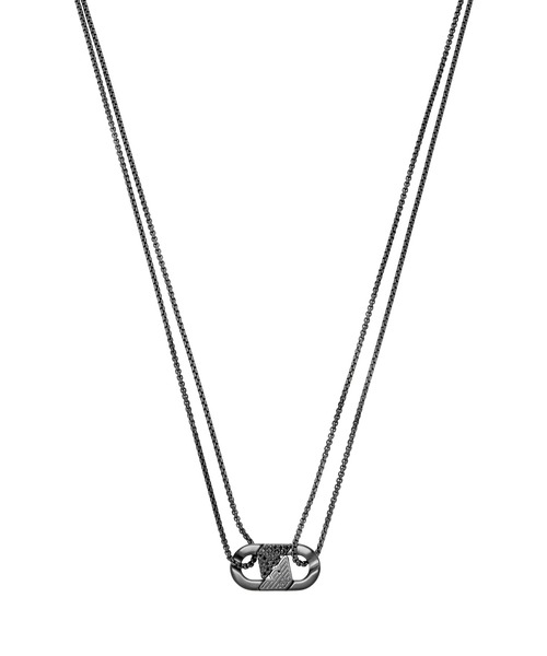 EMPORIO ARMANI(エンポリオアルマーニ)の「エンポリオ・アルマーニ アクセサリー メンズ ネックレス EGS3172001(ネックレス・メンズ・Black・FREE)」の2枚目の写真