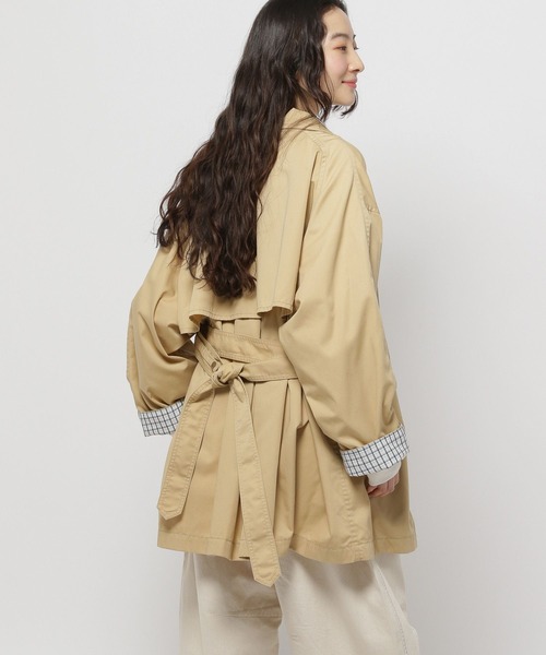 niko and...（ニコアンド）の「スタンドトレンチコート（トレンチコート・レディース・ネイビー/ベージュ/カーキ・FREE）」の18枚目の写真