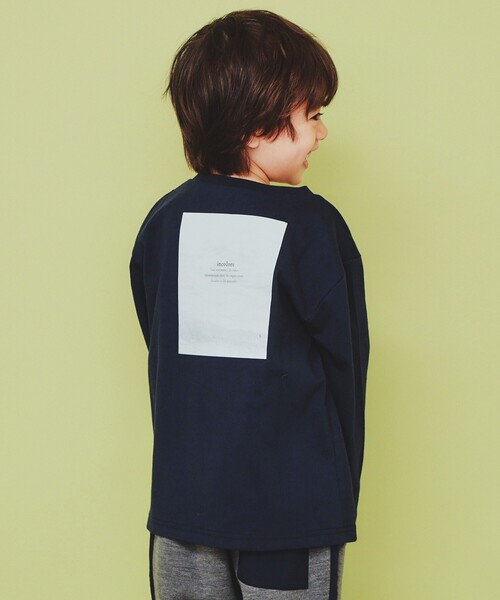 THE SHOP TK (ザ ショップ ティーケー )の「【120-150】フォトプリント長袖Tシャツ/洗濯機OK(Tシャツ/カットソー・キッズ・ネイビー/オフホワイト/グリーン系1/ネイビー系・15 /13/14/12)」の1枚目の写真