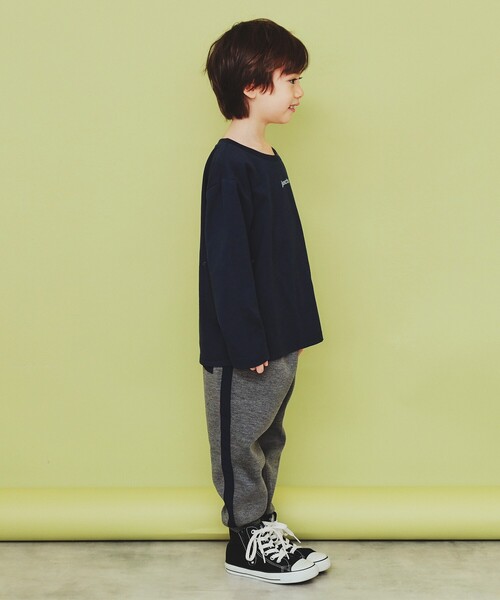 THE SHOP TK (ザ ショップ ティーケー )の「【120-150】フォトプリント長袖Tシャツ/洗濯機OK(Tシャツ/カットソー・キッズ・ネイビー/オフホワイト/グリーン系1/ネイビー系・15 /13/14/12)」の7枚目の写真