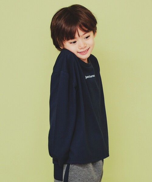 THE SHOP TK (ザ ショップ ティーケー )の「【120-150】フォトプリント長袖Tシャツ/洗濯機OK(Tシャツ/カットソー・キッズ・ネイビー/オフホワイト/グリーン系1/ネイビー系・15 /13/14/12)」の9枚目の写真