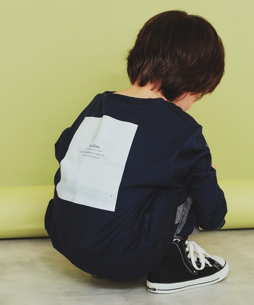 THE SHOP TK (ザ ショップ ティーケー )の「【120-150】フォトプリント長袖Tシャツ/洗濯機OK(Tシャツ/カットソー・キッズ・ネイビー/オフホワイト/グリーン系1/ネイビー系・15 /13/14/12)」の10枚目の写真