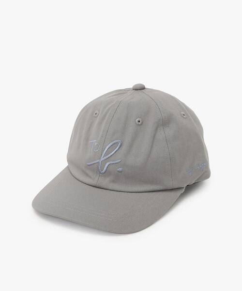 To b. by agnes b.（トゥービーバイアニエスベー）の「”To b.” ビッグロゴ 刺繍 キャップ（キャップ・レディース・グレー・FREE）」の9枚目の写真