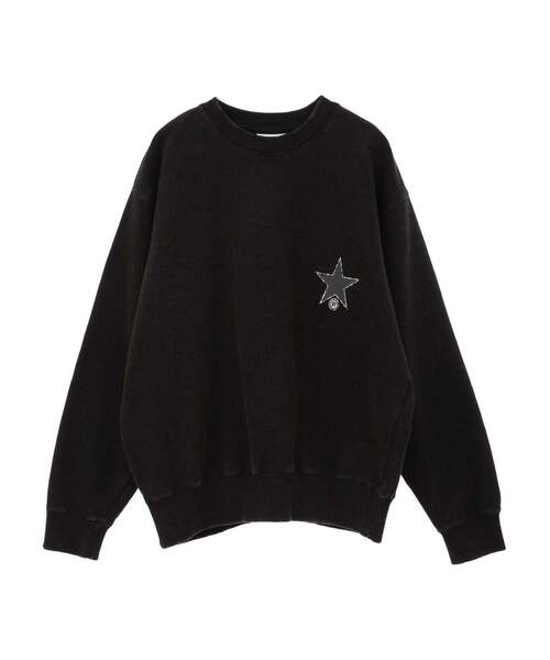 CONVERSE TOKYO（コンバーストウキョウ）の「PIGMENT DYE FLOWER LOGO SWEAT（スウェット・レディース・グレー/ピンク/ブラック・MEDIUM/SMALL）」の10枚目の写真