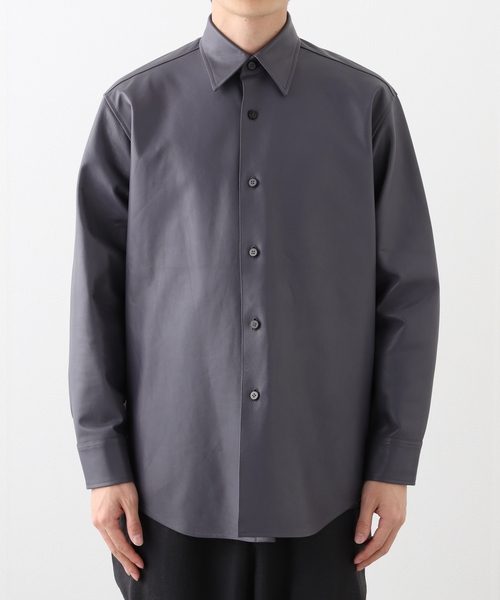 Cale（カル）の「Cale (カル) ラムレザーライトシャツ C251L01B01